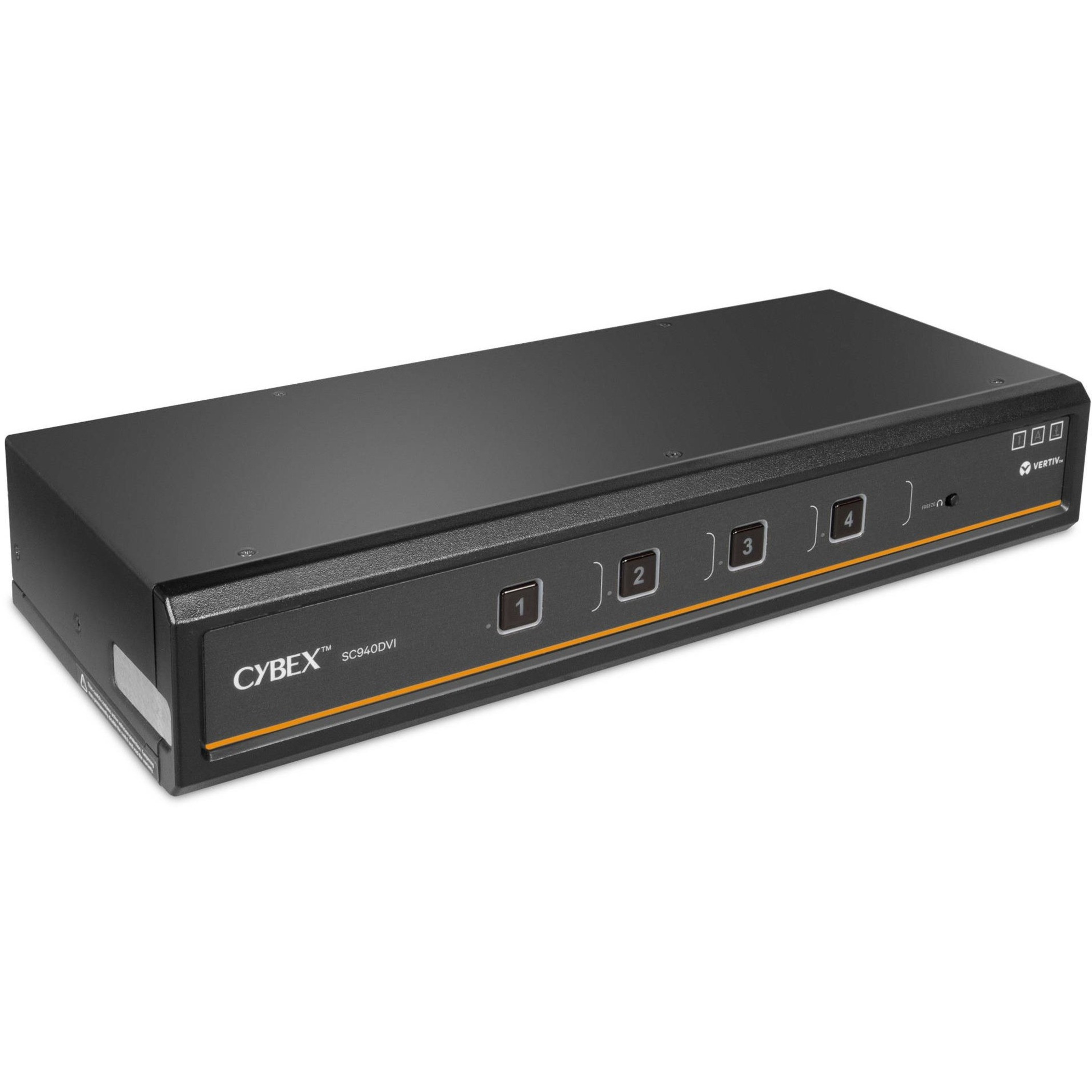 Vertiv Cybex SC900 Secure KVM | Dual Head | 4 Port Universal and DVI-D | NIAP version 4.0 CertifiedSecure Desktop KVM Switches | Secure… SC940DVI-400