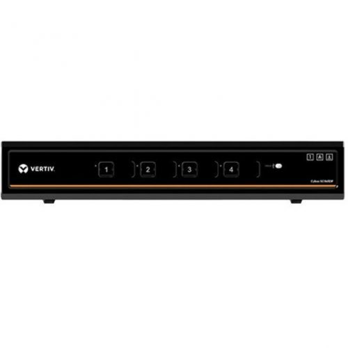 Vertiv Cybex SC900 Secure Desktop KVM | 4 Port Dual-Head| DP in/DP out DPP4K UHD | NIAP PP 3.0 Compliant | Audio/USB | Secure Isolated Ch… SC945DP-001