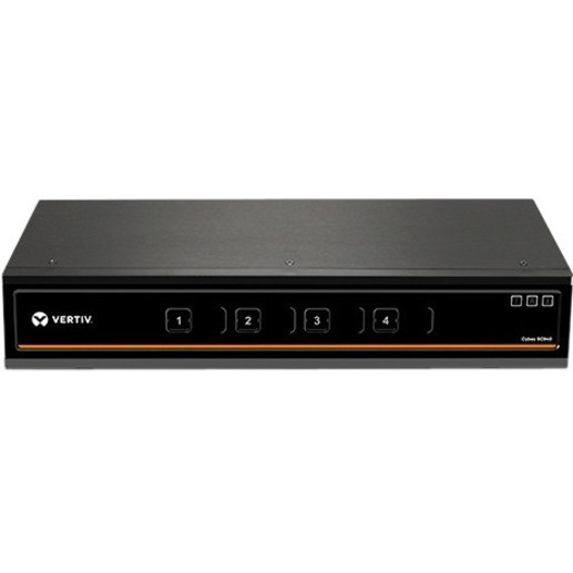 Vertiv Cybex SC900 Secure Desktop KVM | 4 Port Dual-Head| DP in/DP out DPP4K UHD | NIAP PP 3.0 Compliant | Audio/USB | Secure Isolated Ch… SC945DP-001