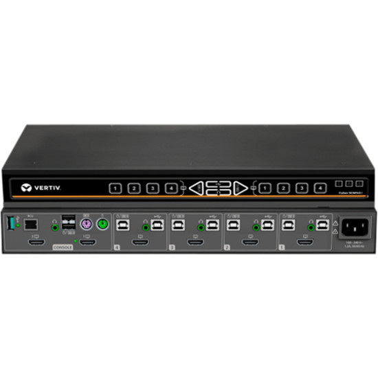 Vertiv Cybex SCM185DP Secure KVM Switch8-Port, Dual Display, DP in, DP out, Secure Matrix KVM with DPP (Dedicated Peripheral Port) SCM185DP-001