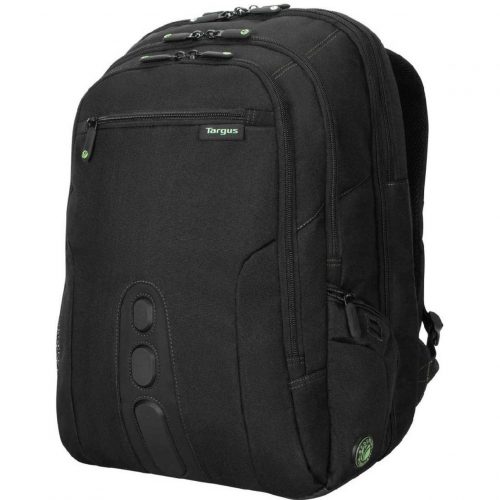 Targus EcoSmart TBB019US Carrying Case (Backpack) for 17″ NotebookBlack, GreenBump Resistant, Drop ResistantPolyester BodyCheckpoin… TBB019US