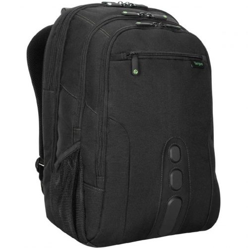 Targus EcoSmart TBB019US Carrying Case (Backpack) for 17″ NotebookBlack, GreenBump Resistant, Drop ResistantPolyester BodyCheckpoin… TBB019US