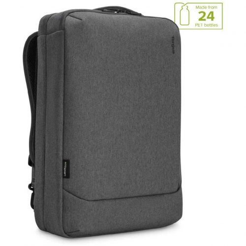 Targus Cypress TBB58702GL Carrying Case (Backpack) for 15.6″ NotebookLight GrayFabric BodyShoulder Strap, Handle, Trolley Strap12… TBB58702GL