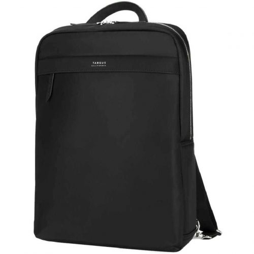 Targus Newport TBB598GL Carrying Case (Backpack) for 15″ to 16″ NotebookBlackWater ResistantTwill Nylon, Leatherette BodyShoulder S… TBB598GL