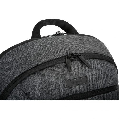 Targus Invoke Carrying Case (Backpack) for 15.6″ NotebookGrayFade Resistant, Stain ResistantHeather BodyShoulder Strap, Trolley S… TBB61404GL