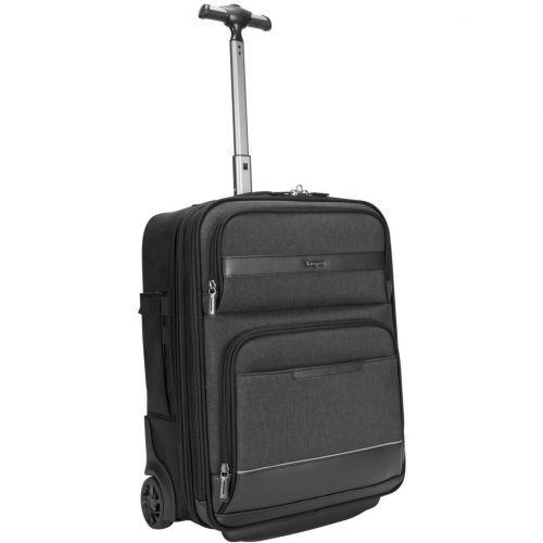 Targus CitySmart TBR038GL Travel/Luggage Case (Roller) for 12″ to 15.6″ Notebook, Travel EssentialDrop ResistantHandle, Trolley Strap1… TBR038GL