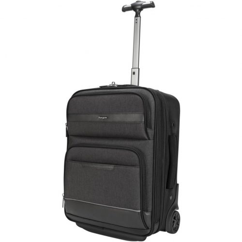 Targus CitySmart TBR038GL Travel/Luggage Case (Roller) for 12″ to 15.6″ Notebook, Travel EssentialDrop ResistantHandle, Trolley Strap1… TBR038GL