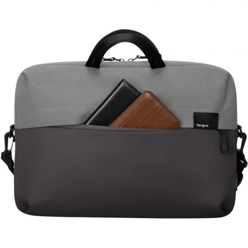 Targus Sagano EcoSmart TBS574GL Carrying Case (Slipcase) for 14″ NotebookBlack/GrayBump Resistant, Scratch ResistantPolyethylene Terep… TBS574GL
