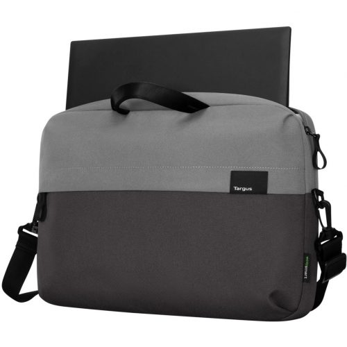 Targus Sagano EcoSmart TBS574GL Carrying Case (Slipcase) for 14″ NotebookBlack/GrayBump Resistant, Scratch ResistantPolyethylene Terep… TBS574GL