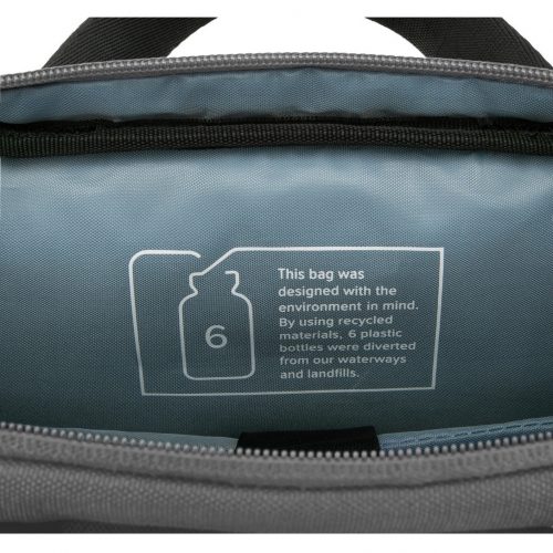 Targus Sagano EcoSmart TBS574GL Carrying Case (Slipcase) for 14″ NotebookBlack/GrayBump Resistant, Scratch ResistantPolyethylene Terep… TBS574GL