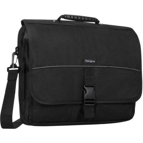 Targus Messenger 15.6″ Notebook CaseTop-loadingHandle, Shoulder Strap2 PocketPolyesterBlack TCM004US