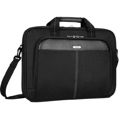 Targus TCT027US Carrying Case (Briefcase) for 15.6″ to 16″ NotebookBlackTAA CompliantShock AbsorbingPolyester BodyTrolley Strap,… TCT027US