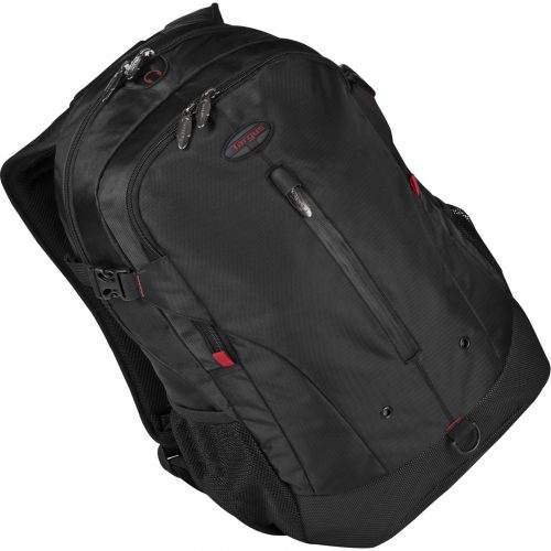 Targus Terra TSB226LA Carrying Case (Backpack) for 16″ NotebookBlack, RedWater Resistant Bottom840D Polyester BodyMesh Interior Mat… TSB226LA