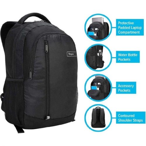 Targus Sport TSB89104US Carrying Case (Backpack) for 15.6″ NotebookBlackShoulder Strap17.8″ Height x 12.2″ Width x 5.2″ Depth6.60… TSB89104US