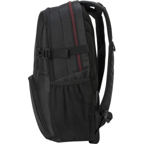 Targus Metropolitan TSB917US Carrying Case (Backpack) for 16″ NotebookBlack/RedWater Resistant Bottom, Wear Resistant Bottom, Weather Res… TSB917US