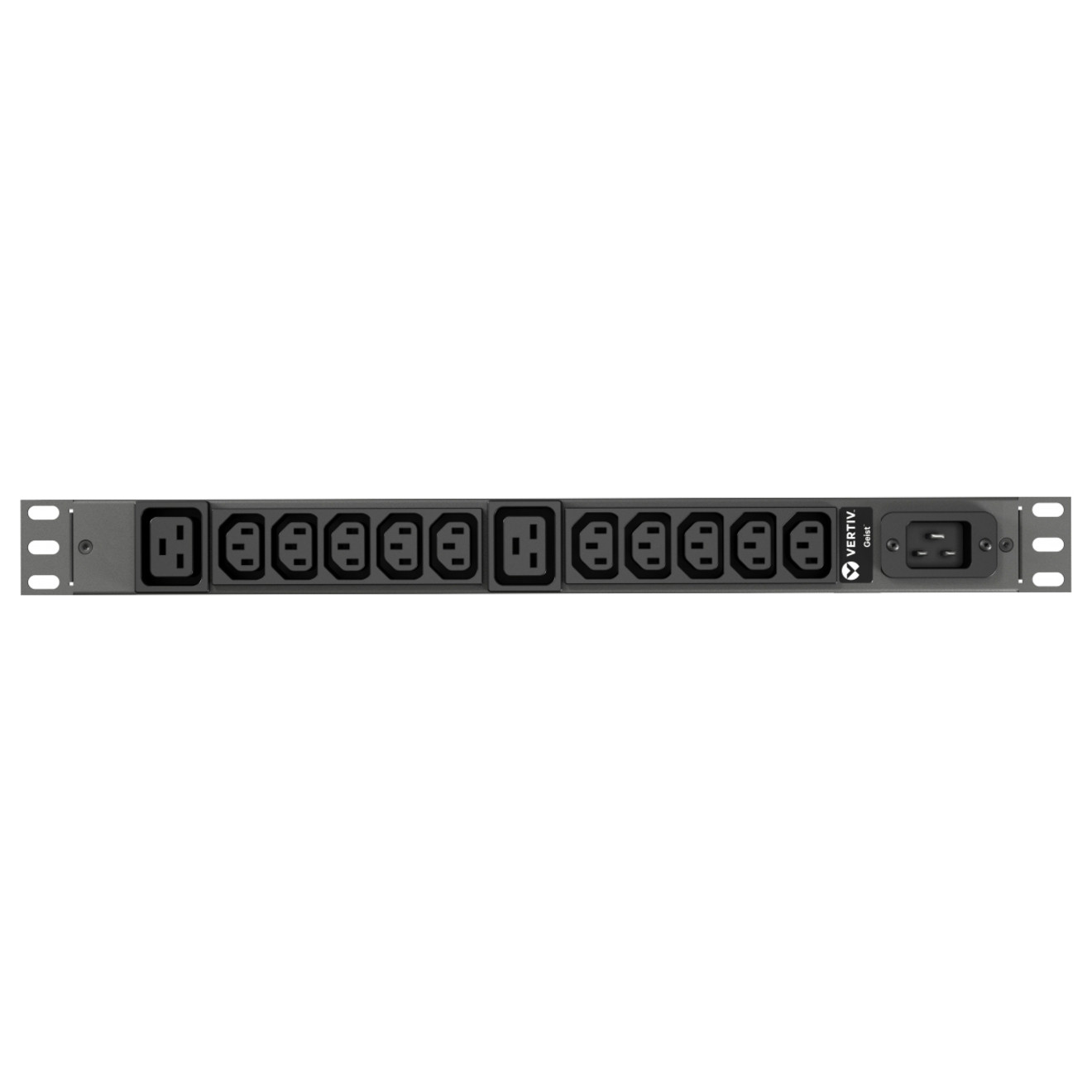 Vertiv Geist Basic Rack PDU(10) C13 (2) C19| 16A| 230V| C20| 3.6kW Capacity|0U | Horizontal | Rack-mountable | Vertical | TAA Compliant VP9559