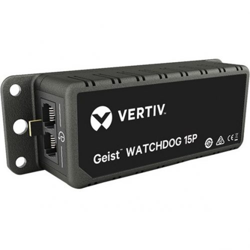 Vertiv Geist Environmental MonitorWatchdog 15-P, Includes on-board temperature, humidity and dewpoint sensors, PoE. WATCHDOG 15-P