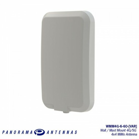 Panorama Antennas WMM4G-6-60 4×4 MiMo 4G/5G Directional Antenna617 MHz to 960 MHz, 1710 MHz to 6000 MHz9 dBiCellular NetworkW… WMM4G-6-60-5SP