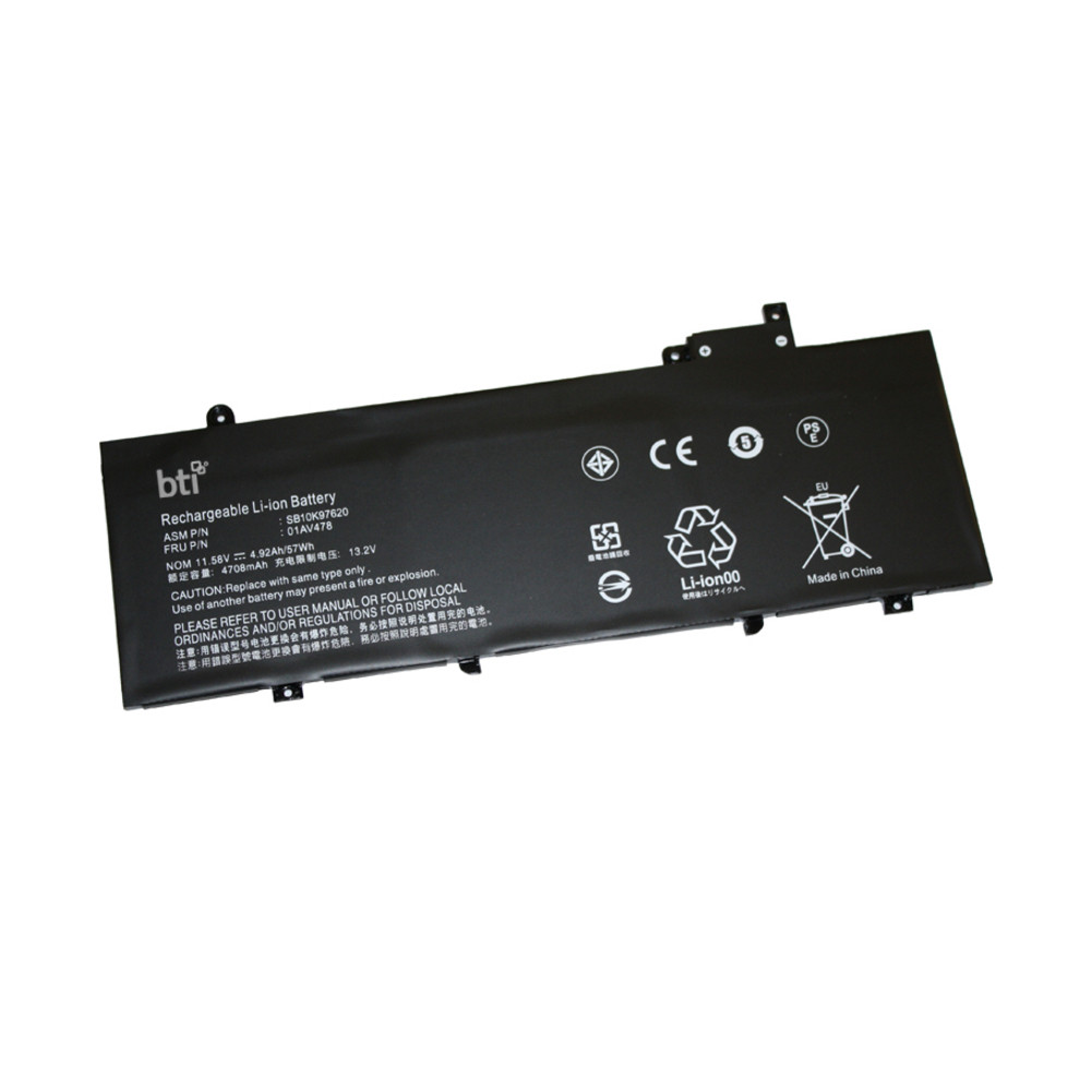 Battery Technology BTI For Notebook Rechargeable4947 mAh11.52 V 01AV479-BTI