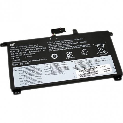 Battery Technology BTI SB10LB4121 For Notebook Rechargeable2100 mAh32 Wh15.20 V 01AV493-BTI
