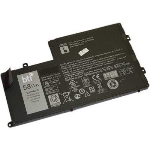 Battery Technology BTI For Notebook Rechargeable7600 mAh7.4 V DC 0PD19-BTI