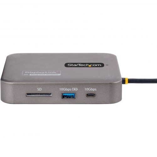 Startech .com USB C Multiport Adapter, Dual 4K 60Hz HDMI 2.0b, HDR10, 2x 10Gbps USB Hub, 100W PD Pass-Through, GbE, SD, Mini Dock, Wi… 102B-USBC-MULTIPORT