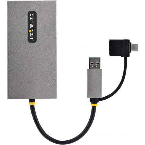 Startech .com USB to Dual HDMI Adapter, USB A/C to 2x HDMI Displays (1x 4K30, 1x 1080p), USB 3.0 to HDMI Converter, 4in/11cm Cable, Win/Mac… 107B-USB-HDMI