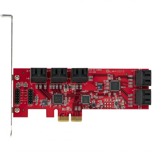 Startech .com SATA PCIe Card, 10 Port PCIe SATA Expansion Card, 6Gbps SATA Adapter, 10 Mini-SAS/SATA Cables, PCI Express to SATA Con… 10P6G-PCIE-SATA-CARD