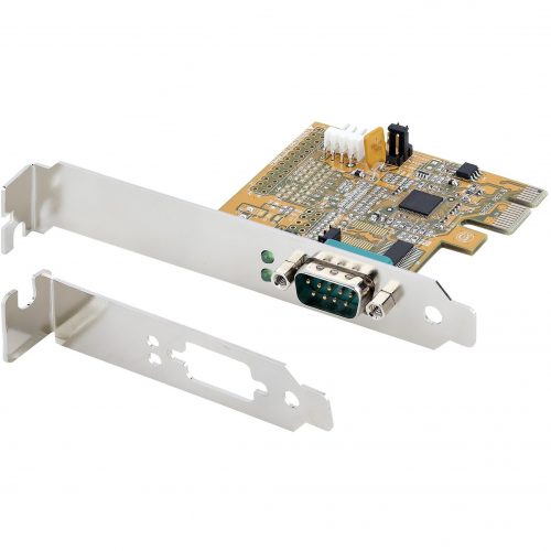 Startech .com PCI Express Serial Card, PCIe to RS232 (DB9) Serial Interface Card, 16C1050 UART, COM Retention, Low Profile, Windows… 11050-PC-SERIAL-CARD