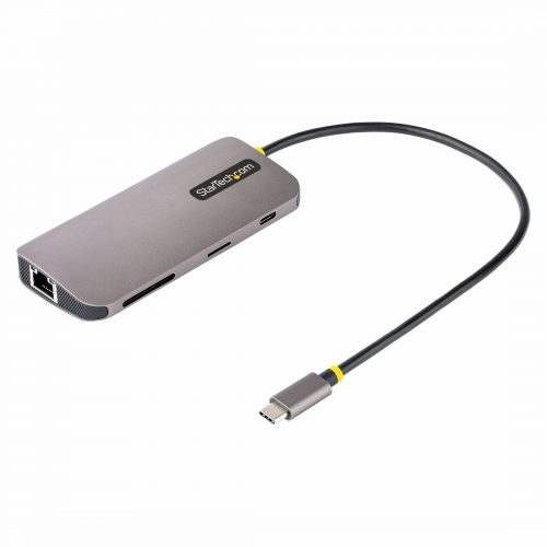 Startech .com USB C Multiport Adapter, 4K 60Hz HDMI HDR10 Video, 3 Port 5Gbps USB 3.2 Hub, 100W Power Delivery, GbE, SD/MicroSD, Mini… 115B-USBC-MULTIPORT