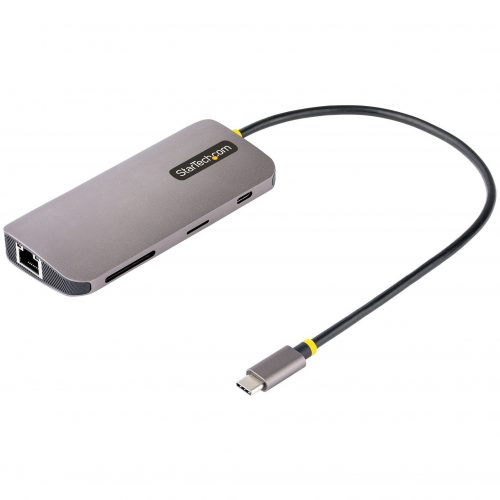 Startech .com USB C Multiport Adapter, 4K 60Hz HDMI HDR10 Video, 3 Port 5Gbps USB 3.2 Hub, 100W Power Delivery, GbE, SD/MicroSD, Mini… 115B-USBC-MULTIPORT