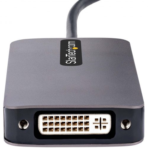 Startech .com USB C Video Adapter, USB C to HDMI DVI VGA Adapter, 4K 60Hz, Aluminum, Video Display Adapter, USB Type C Travel Adapte… 118-USBC-HDMI-VGADVI