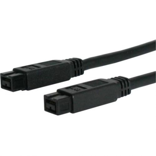 Startech .com 6 ft 1394b 9 Pin to 9 Pin Firewire 800 Cable M/MMale FireWireMale FireWire6ftBlack 1394_99_6