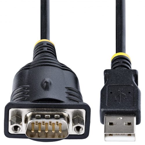 Startech .com 3ft (1m) USB to Serial Cable, DB9 Male RS232 to USB Converter, USB to Serial Adapter, COM Port Adapter with Prolific IC -… 1P3FP-USB-SERIAL