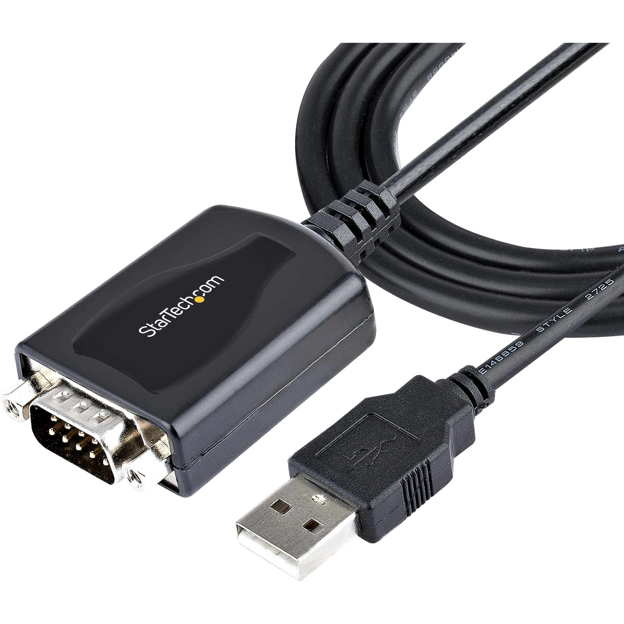 Startech .com 3ft (1m) USB to Serial Cable with COM Port Retention, DB9 ...