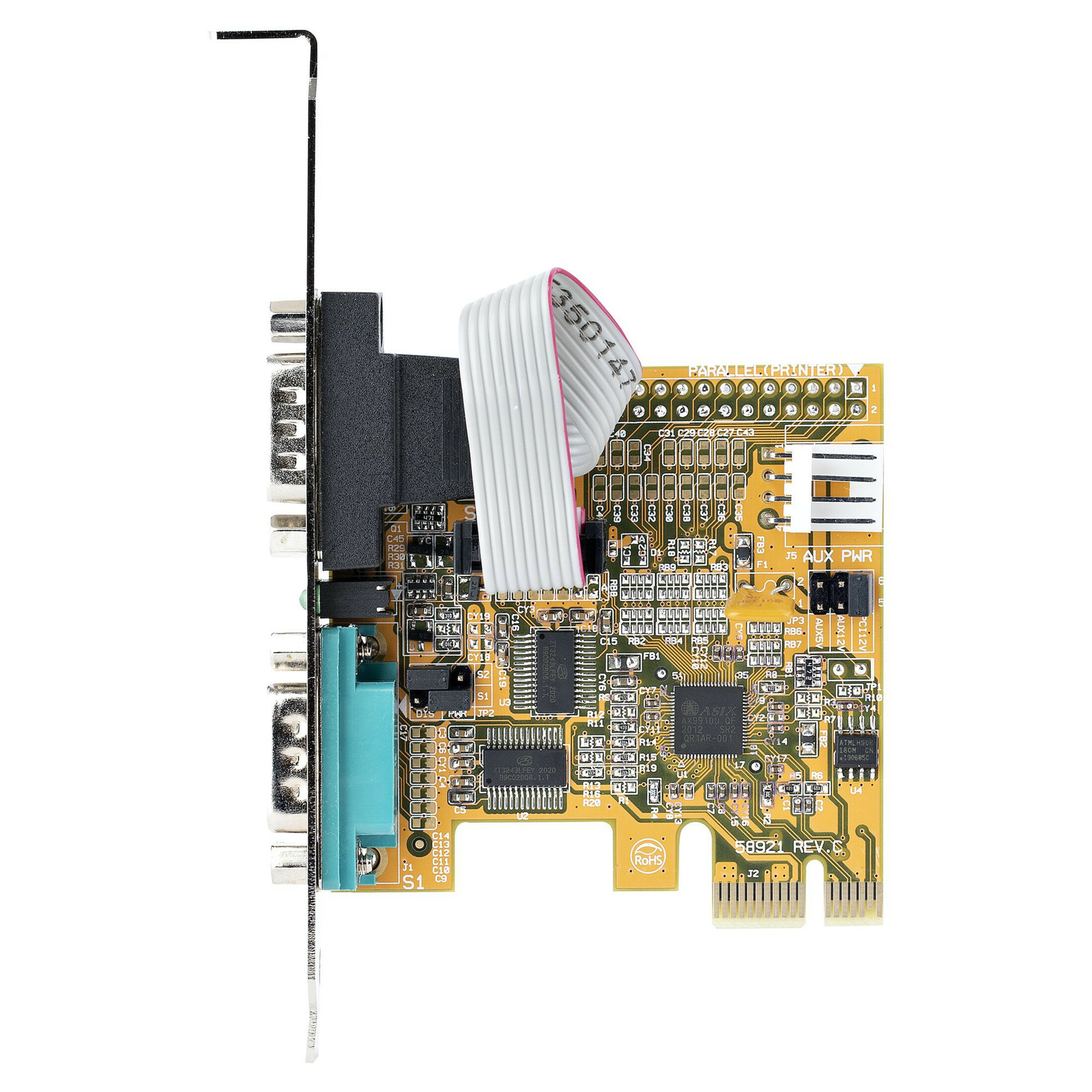 Startech .com 2-Port PCI Express Serial Card, Dual Port PCIe to RS232 (DB9) Serial Card, 16C1050 UART, COM Retention, Windows & Linu… 21050-PC-SERIAL-CARD