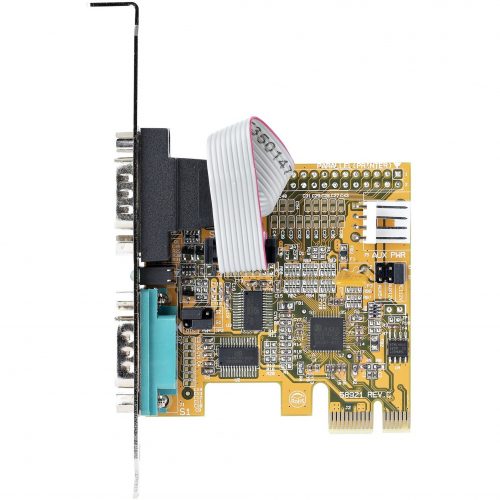 Startech .com 2-Port PCI Express Serial Card, Dual Port PCIe to RS232 (DB9) Serial Card, 16C1050 UART, COM Retention, Windows & Linu… 21050-PC-SERIAL-CARD