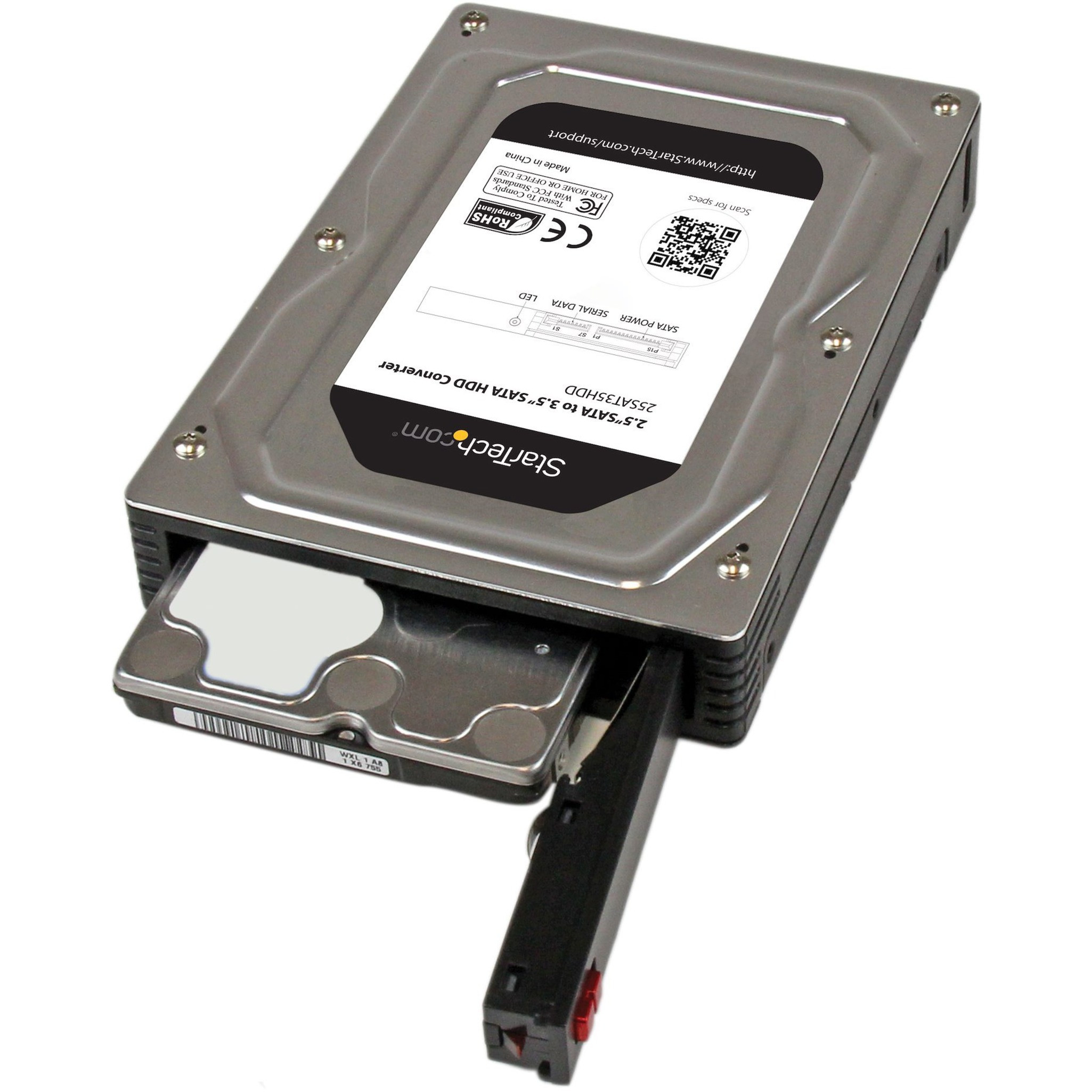 Ændringer fra væv Fader fage Startech .com 2.5" to 3.5" SATA Aluminum Hard Drive Adapter Enclosure with  SSD / HDD Height up to 12.5mmTurn a 2.5" SATA HDD/SSD into a 3.5...  25SAT35HDD - Corporate Armor