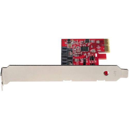 Startech .com SATA PCIe Card, 2 Port PCIe SATA Expansion Card, 6Gbps SATA, PCI Express to SATA Adapter, SATA RAID, PCIe to SATA Conv… 2P6GR-PCIE-SATA-CARD