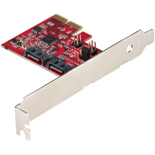 Startech .com SATA PCIe Card, 2 Port PCIe SATA Expansion Card, 6Gbps SATA, PCI Express to SATA Adapter, SATA RAID, PCIe to SATA Conv… 2P6GR-PCIE-SATA-CARD