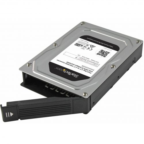 Startech .com Dual-Bay 2.5in to 3.5in SATA Hard Drive Adapter Enclosure with RAIDSupports SATA III & RAID 0, 1, Spanning, JBOD Aluminum -… 35SAT225S3R