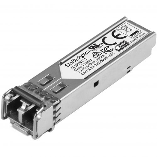 Startech .com HPE 3CSFP91 Compatible SFP Module1000BASE-SX1GE Gigabit Ethernet SFP 1GbE Multi Mode Fiber Optic Transceiver550m DDMH… 3CSFP91ST