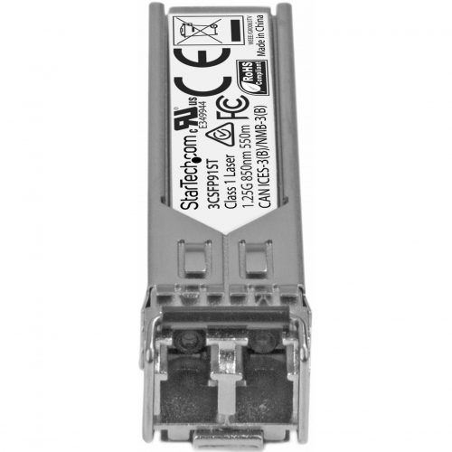 Startech .com HPE 3CSFP91 Compatible SFP Module1000BASE-SX1GE Gigabit Ethernet SFP 1GbE Multi Mode Fiber Optic Transceiver550m DDMH… 3CSFP91ST