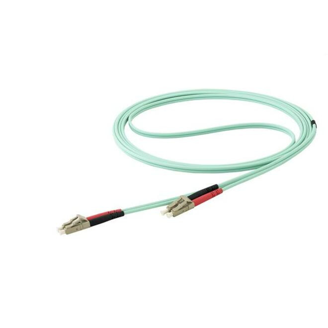 Startech .com 10m OM4 LC to LC Multimode Duplex Fiber Optic Patch Cable- Aqua50/125Fiber Optic Cable40/100GbLSZH (450FBLCLC10) -… 450FBLCLC10