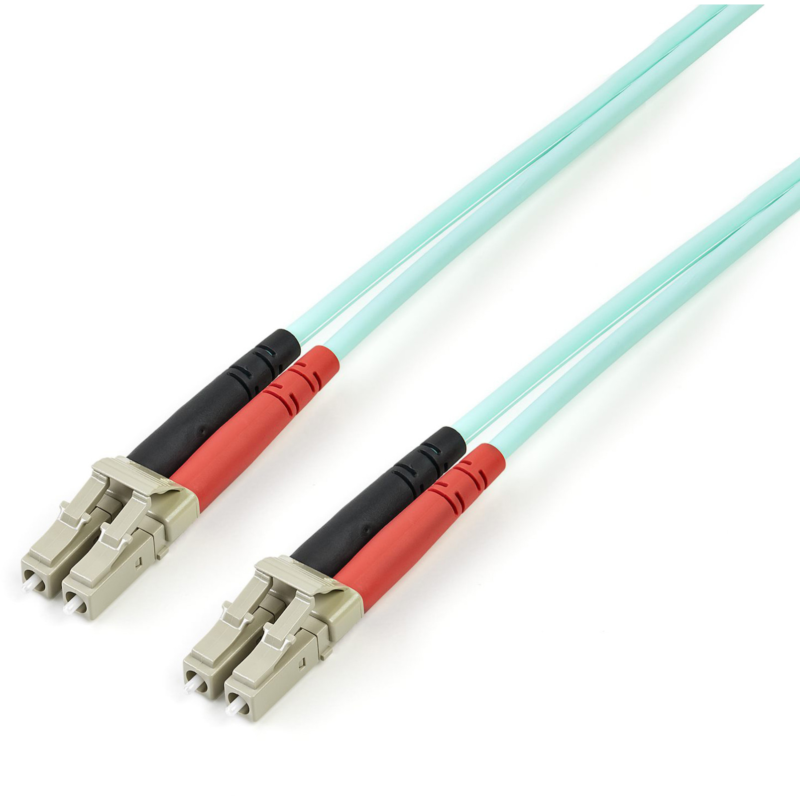 Startech .com Aqua OM4 Duplex Multimode Fiber3m/ 9 ft100 Gb50/125OM4 FiberLC to LC Fiber Patch CableConnect 40GBase-SR4, 100… 450FBLCLC3