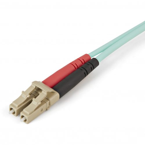 Startech .com Aqua OM4 Duplex Multimode Fiber16 ft / 5m100 Gb50/125OM4 FiberLC to LC Fiber Patch CableConnect 40GBase-SR4, 1… 450FBLCLC5