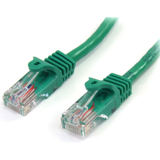 Startech .com 10 ft Green Snagless Cat5e UTP Patch CableCategory 5e10 ft1 x RJ-45 Male1 x RJ-45 MaleGreen 45PATCH10GN