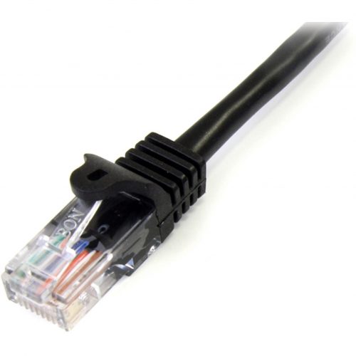 Startech .com 15 ft Black Cat5e Snagless UTP Patch CableMake Fast Ethernet network connections using this high quality Cat5e Cable, with P… 45PATCH15BK