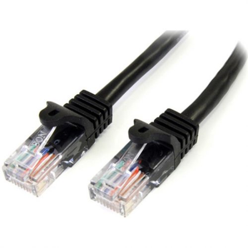 Startech .com 25 ft Black UTP Cat5e Snagless Patch CableCategory 5e25 ft1 x RJ-45 Male1 x RJ-45 MaleBlack 45PATCH25BK