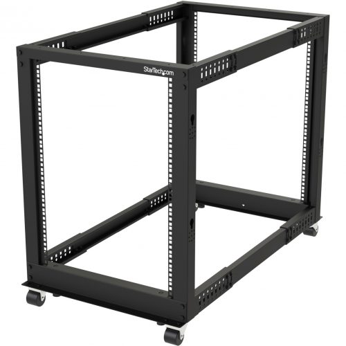 Startech .com 15U 19″ Open Frame Server Rack4 Post, Adjustable Depth 22 to 40″Mobile Network Equipment RackHP ProLiant ThinkServer… 4POSTRACK15U